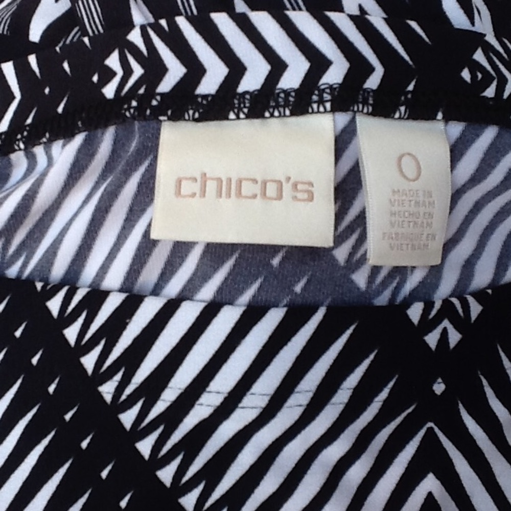 NWT Chico’s Black and White maxi skirt, size O - Picture 5 of 5
